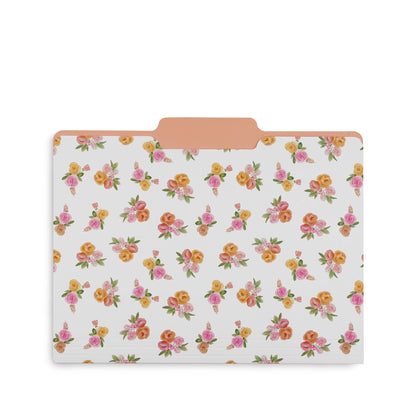 File Folders, Full Posey/Scattered Posey/Bold Floral-Set of 9