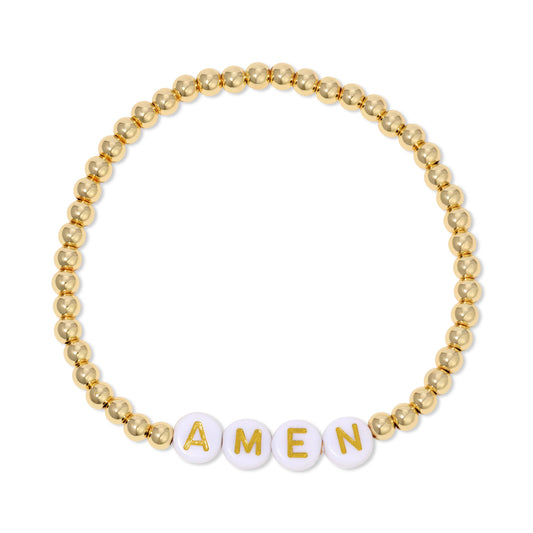 Splendid Iris - Amen Beaded Bracelet