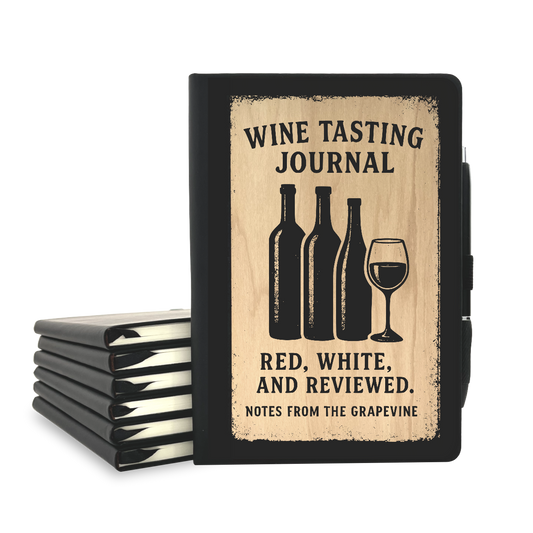 Wine Tasting Journal - Wood Cover