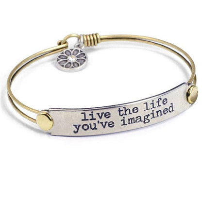 Joyería Sweet Romance: Pulseras de barra con mensaje inspirador