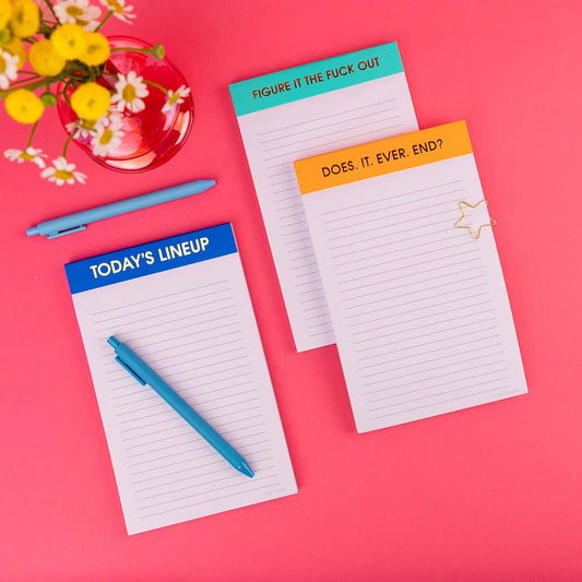 Does It Ever End? - Lined Notepad, To-Do List, Funny Gift