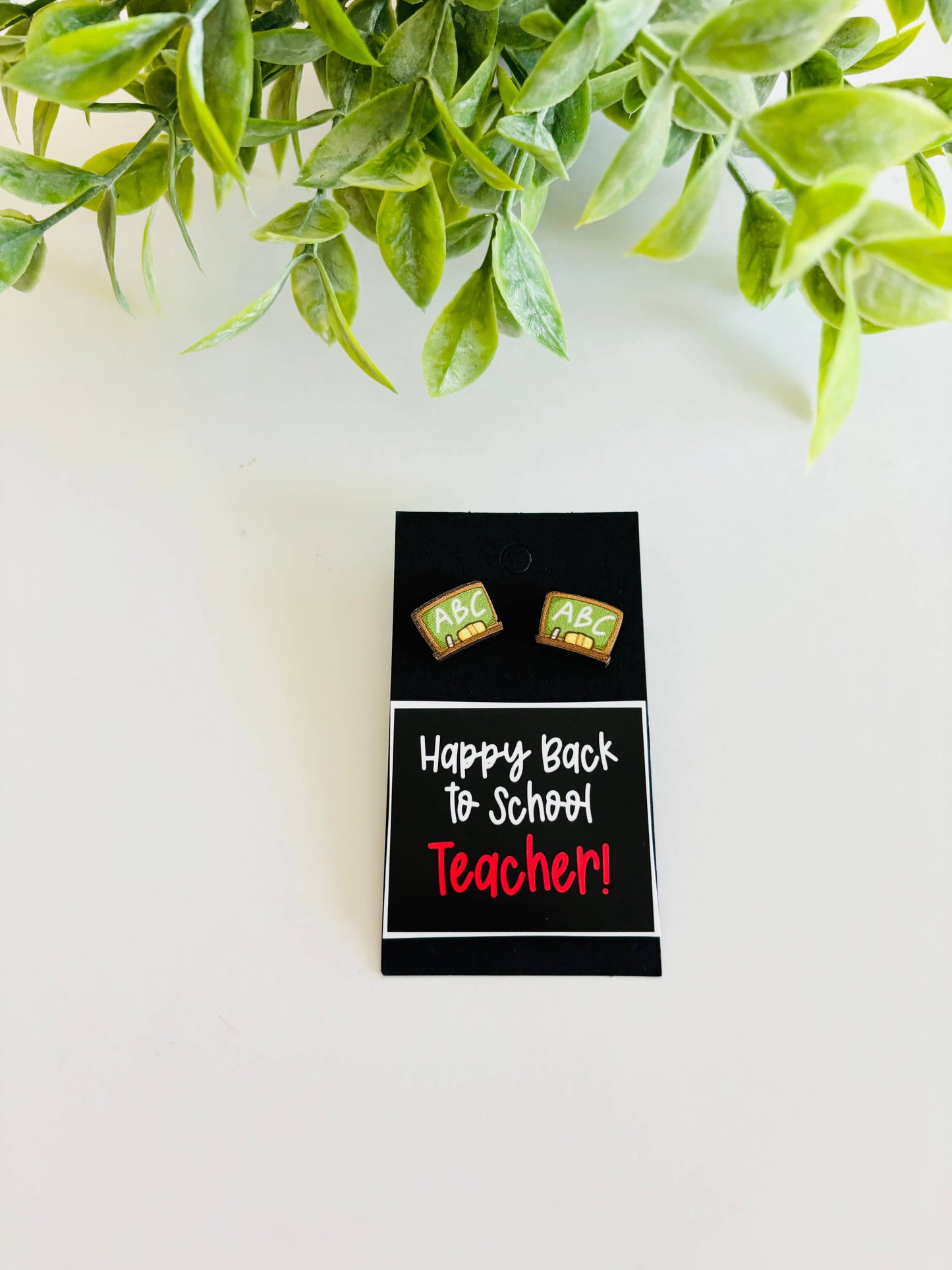 ABC Chalkboard Earrings
