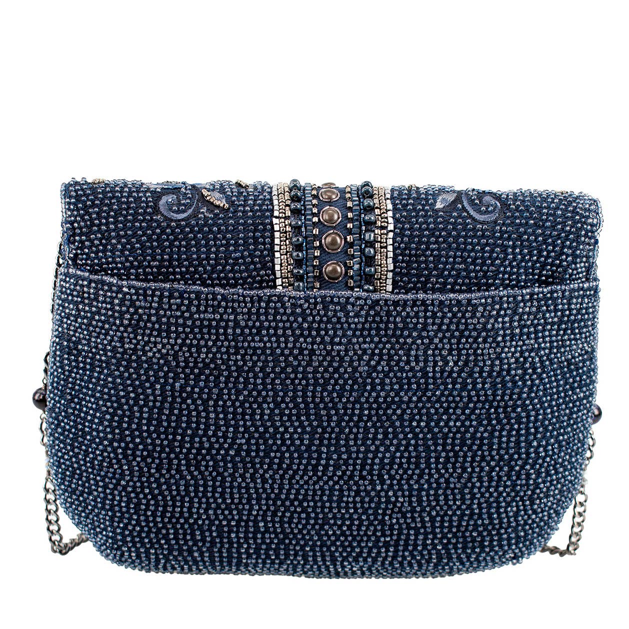 Mary Frances Accessories - Blue Alchemy Butterfly and Floral Handbag