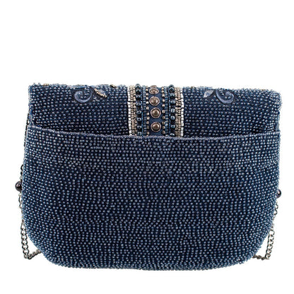 Mary Frances Accessories - Blue Alchemy Butterfly and Floral Handbag