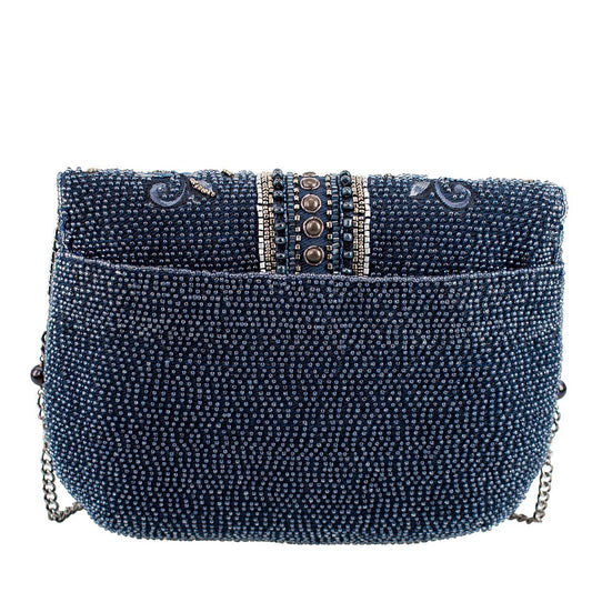 Mary Frances Accessories - Blue Alchemy Butterfly and Floral Handbag