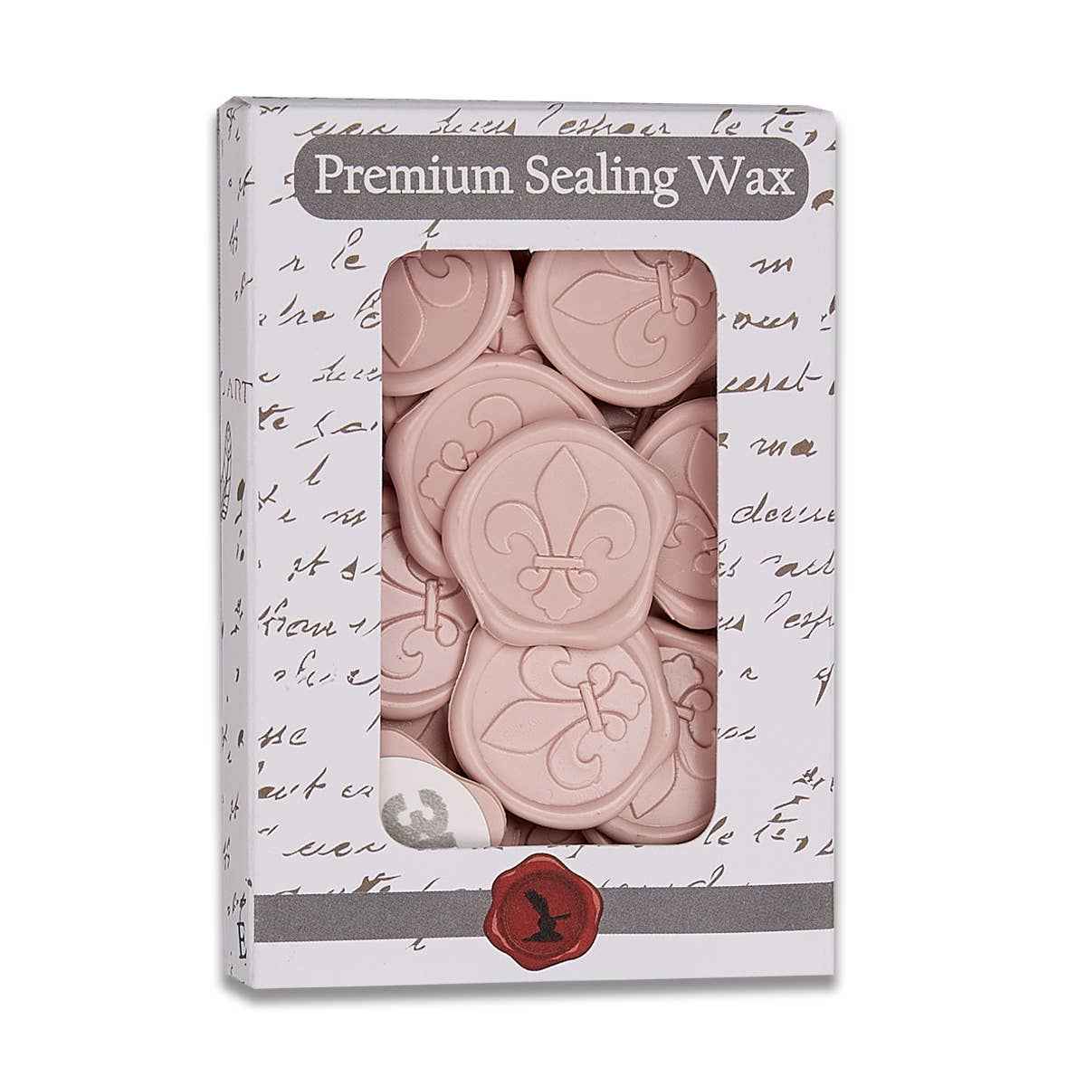 Fleur de Lys Adhesive Wax Seal Stickers 1 1/4" - 25 Pk