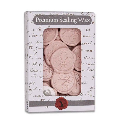 Fleur de Lys Adhesive Wax Seal Stickers 1 1/4" - 25 Pk