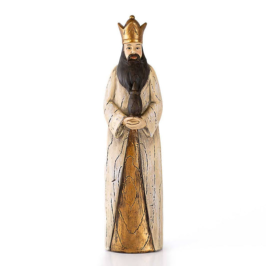 Melchior Wise Man Antique White/Gold  3x11.5