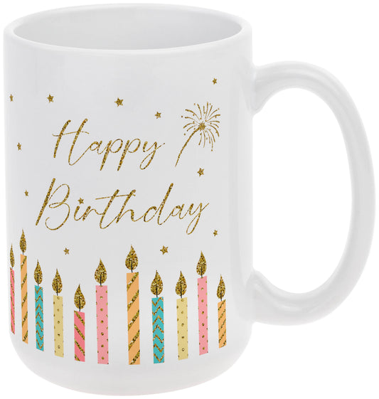 Happy Candles 15 Oz Ceramic Mug