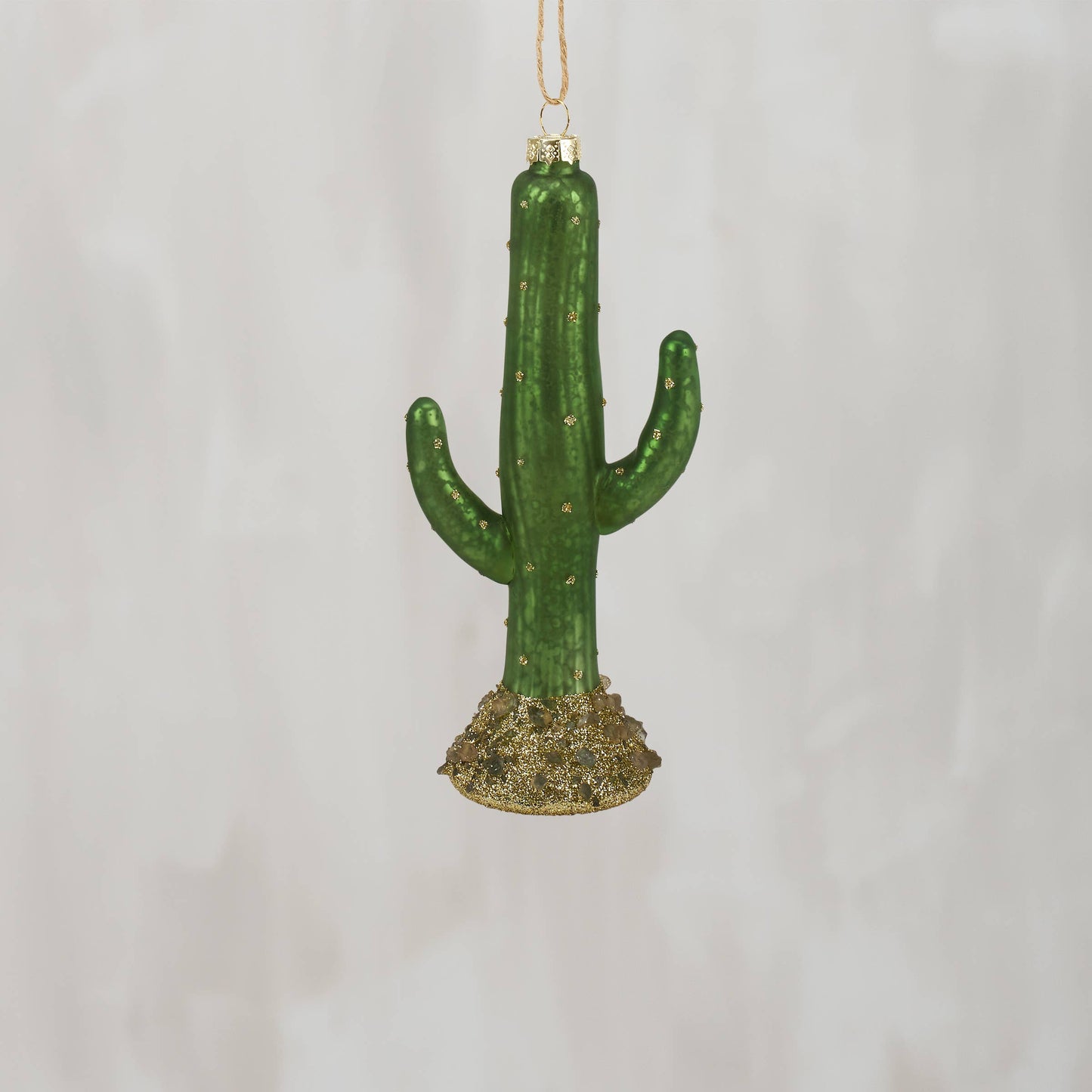Saguaro Cactus Glass Ornament