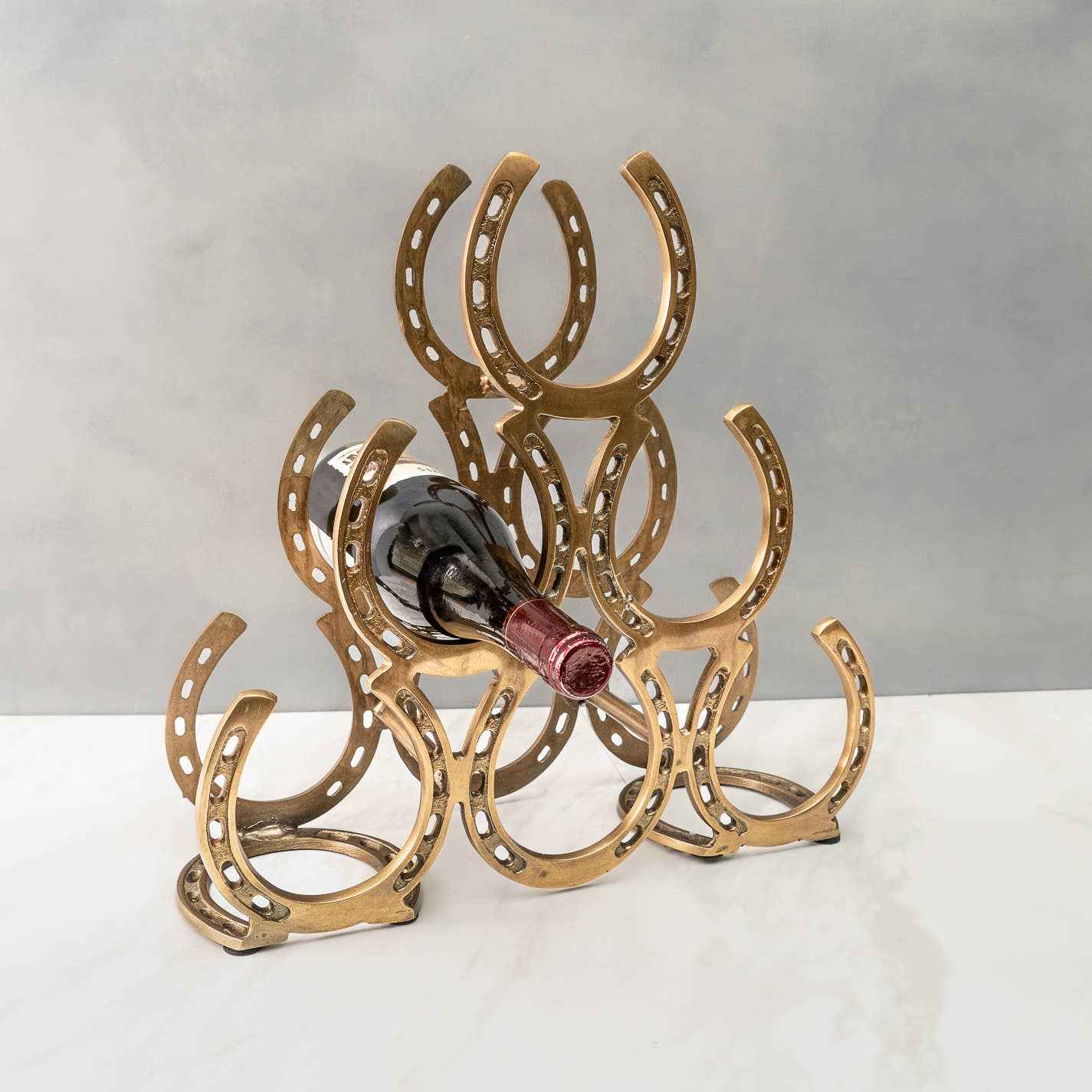 Textured Horseshoe 6-Bottle Holder