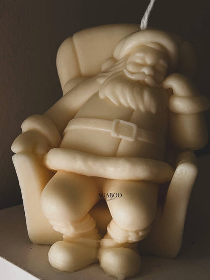 Sitting Santa Candle 4x2.5x3in - Christmas