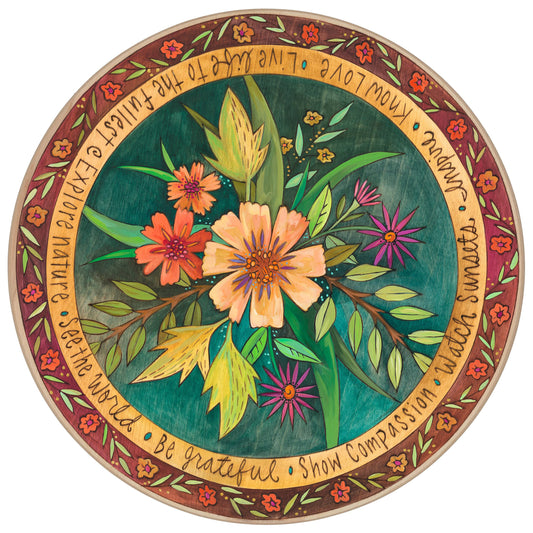 "Sprigs of Spring" Lazy Susan