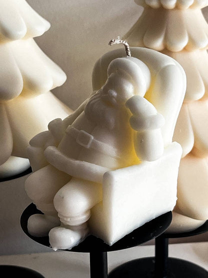 Sitting Santa Candle 4x2.5x3in - Christmas