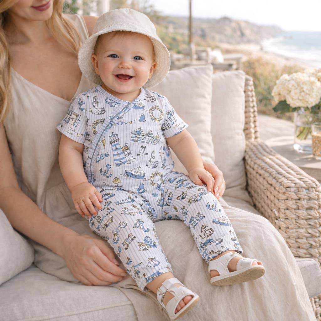Seashore Baby Zipper Romper