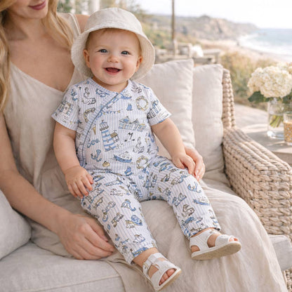 Seashore Baby Zipper Romper