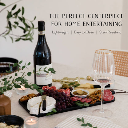 7 Piece Charcuterie Board Gift Set Starter Kit-Black