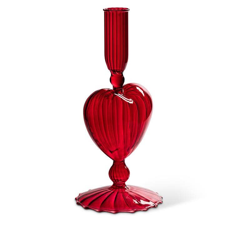 Heart Taper Holder-8"H