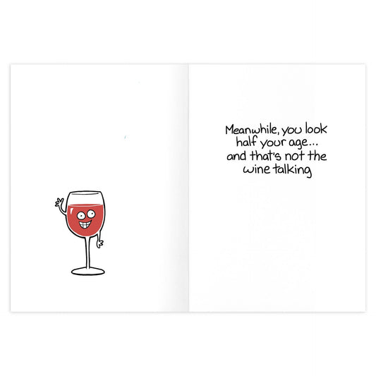 Wine Compliments Birthday Card