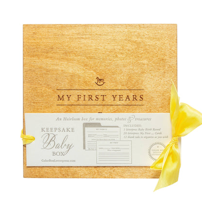 Keepsake Baby Box & Memory Cards