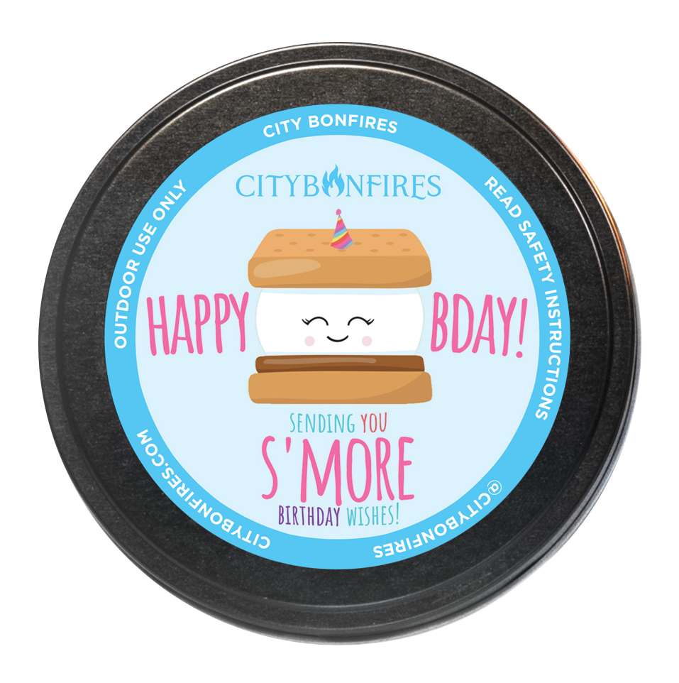 City Bonfires - Portable Fire Pits - City Bonfire - Happy Birthday Edition