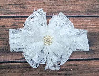 Cuddle Couture - Double ruffle bow 