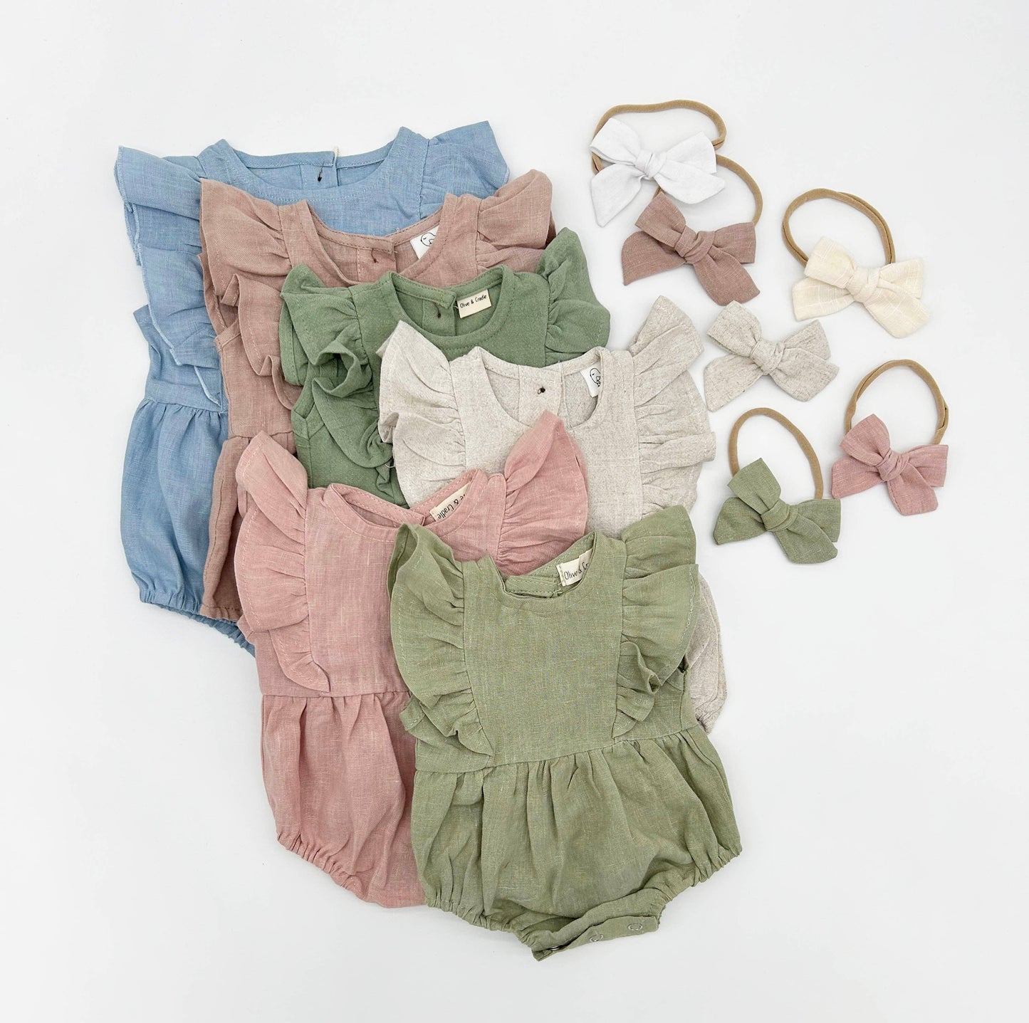 Gabriella Sleeveless Romper 3pc Set