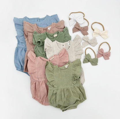 Gabriella Sleeveless Romper 3pc Set