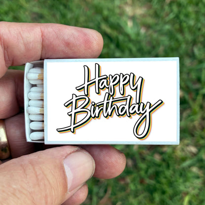 Happy Birthday Matches • Home Decor Matchbox