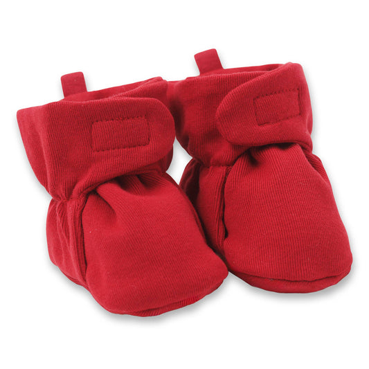 Baby Booties - Cotton & Bamboo: Red - Sold Separately