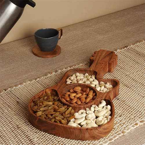 Rustic Guitar Serving Tray