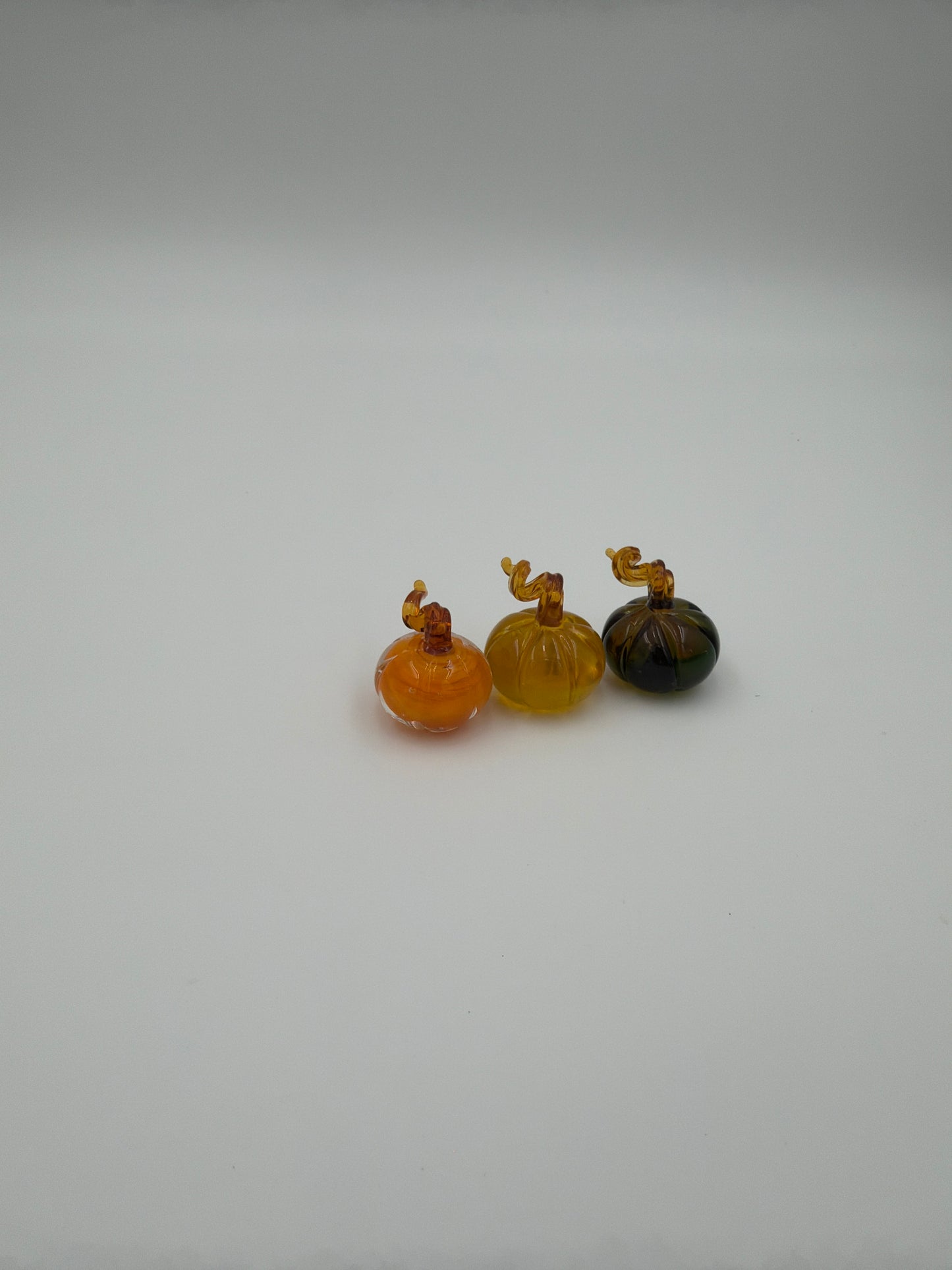 Ombre Mini Glass Pumpkin Figurines