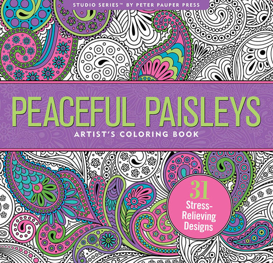 Peter Pauper Press - Peaceful Paisleys Artist's Coloring Book