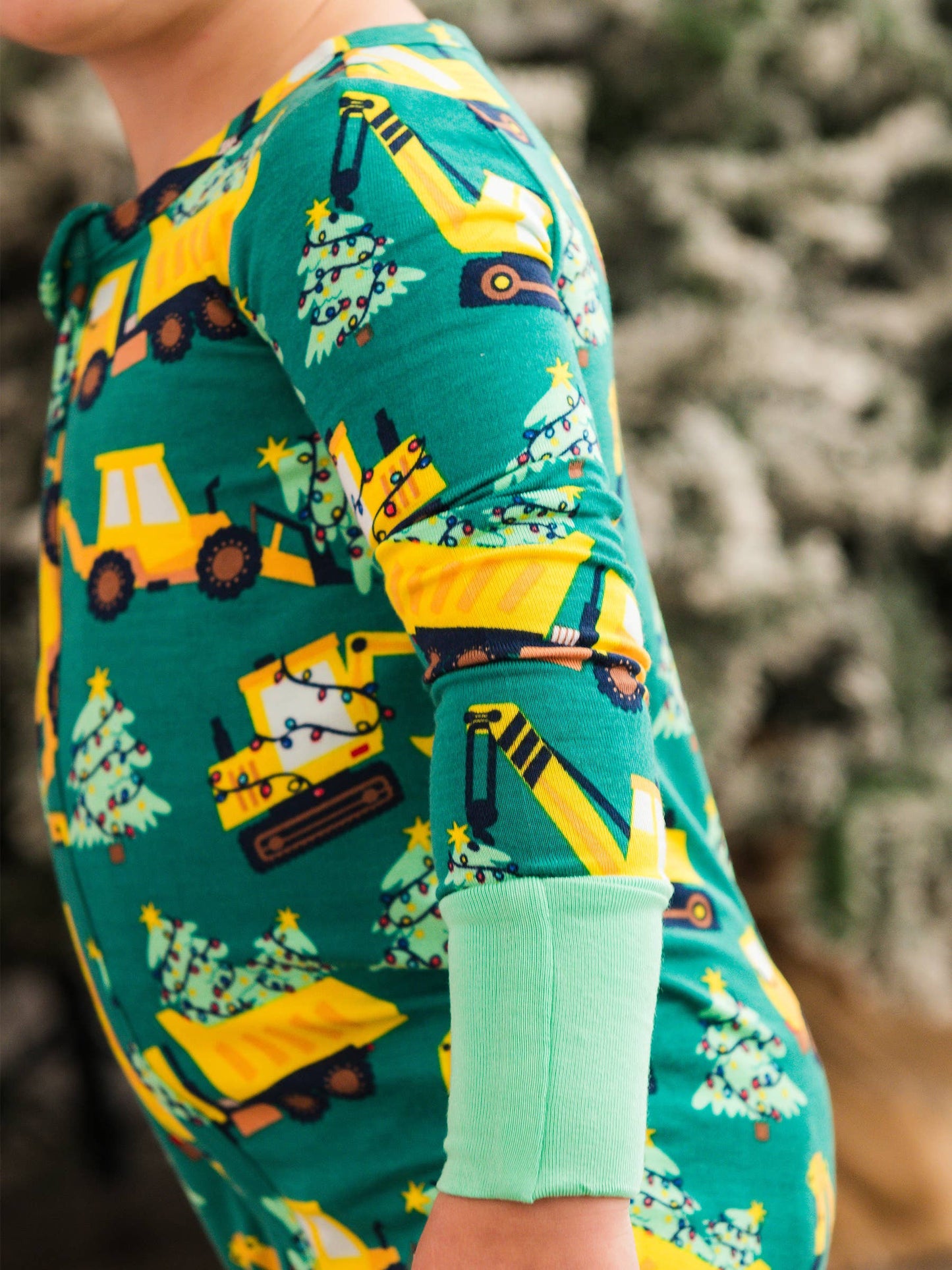 Baby Bamboo Haul Convertible One Piece Footie Pajama: Green