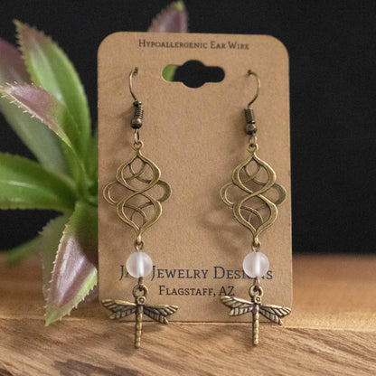 JAC Jewelry Designs - Bronze Dragonfly Earrings