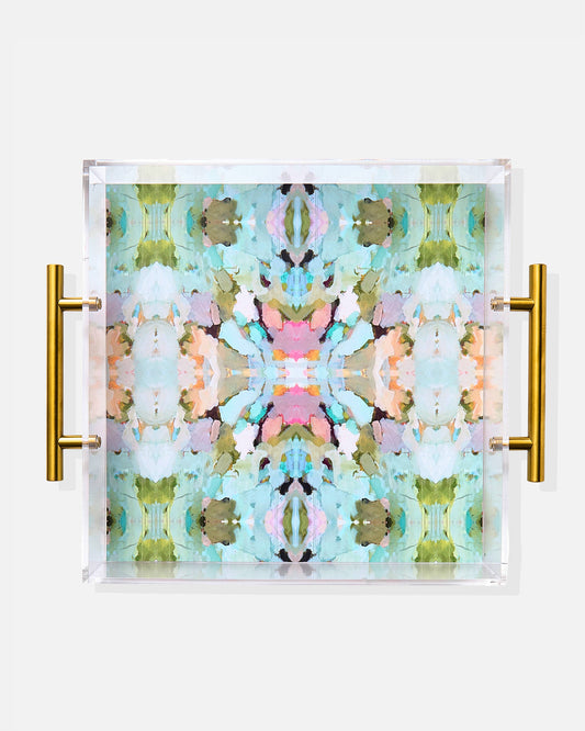 Martini Olives Acrylic Tray with Gold H