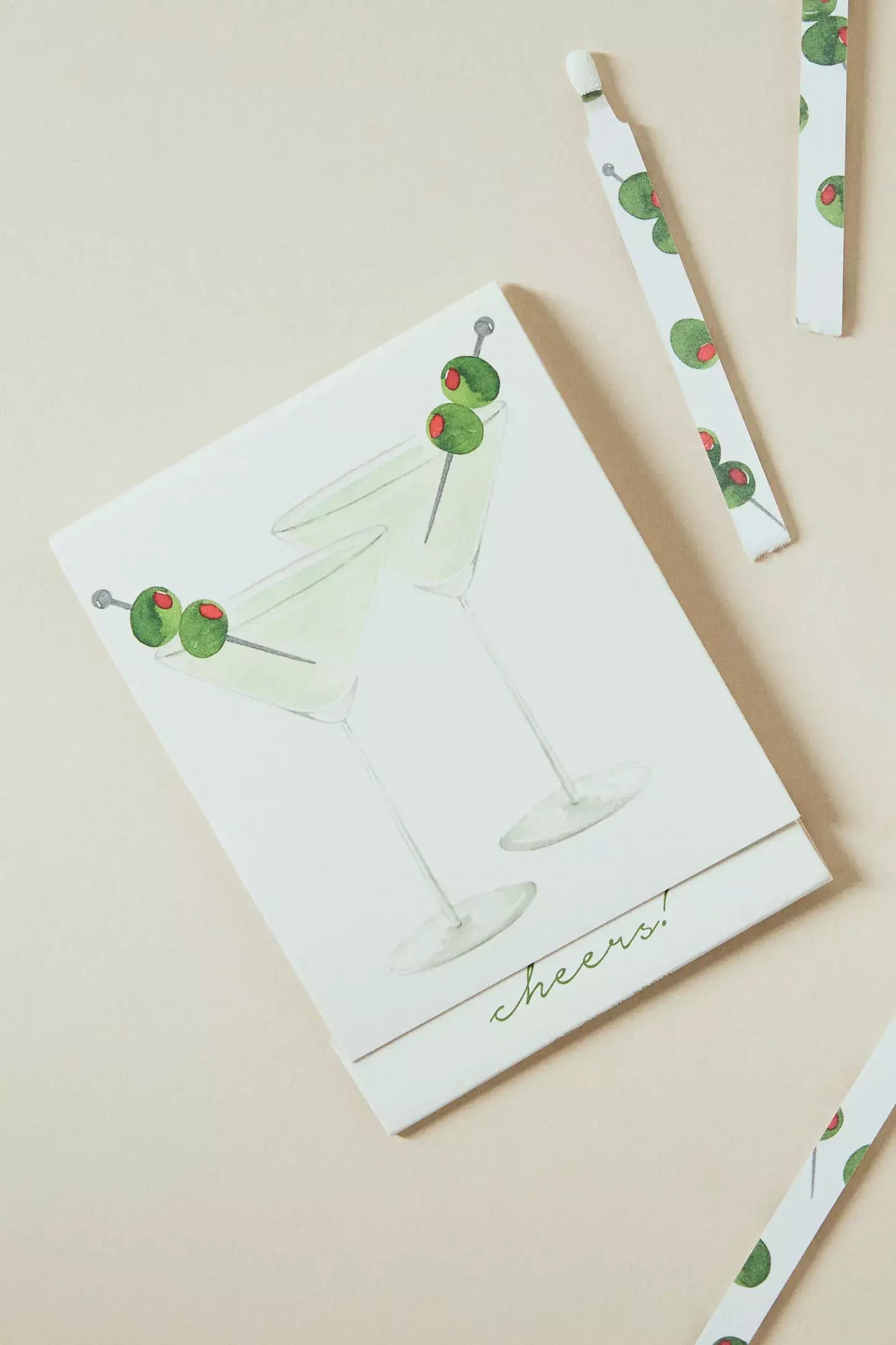 Cheers Martini Match Card® | Candle Matches