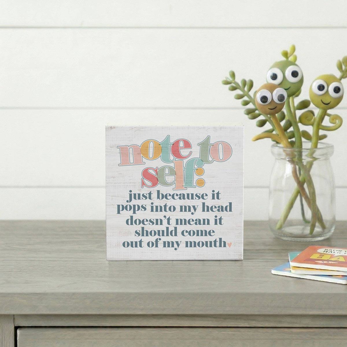 Note To Self Colorful - Small Talk Square