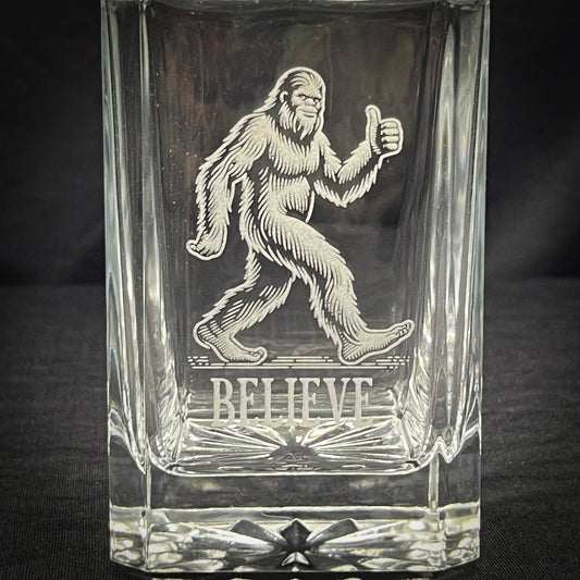 Adirondack Etching LLC - Bigfoot Believe - etched 750ml Whiskey Decanter