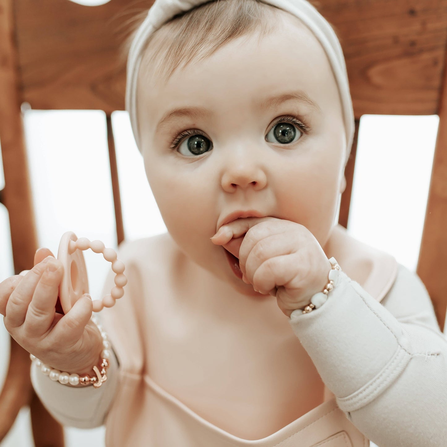 Soft Vegan Leather Easy Clean Bibs 0-12 Months: Mocha & Sand - Set of 2