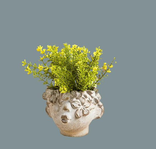 Kissy Face Planter-4"H