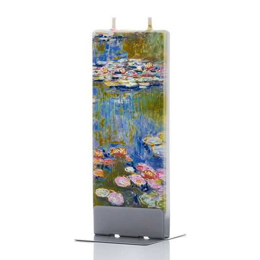 Flat Handmade Candle - Claude Monet Water Lilies