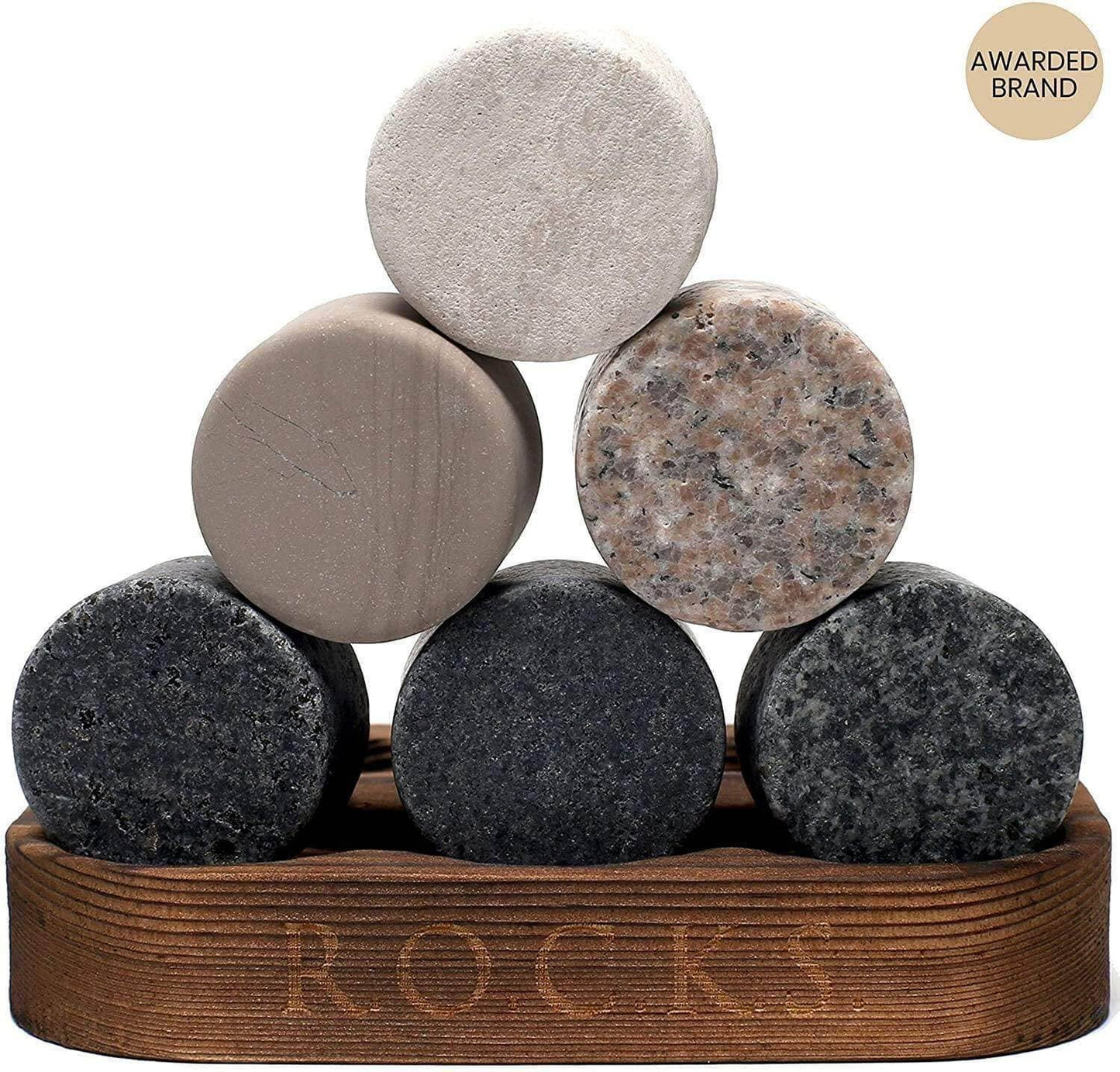 Piedras para enfriar whisky ROCKS - Set para conocedores - Edición exclusiva para vasos de whisky