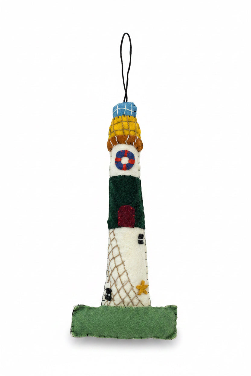 Lighthouse Green Ornament