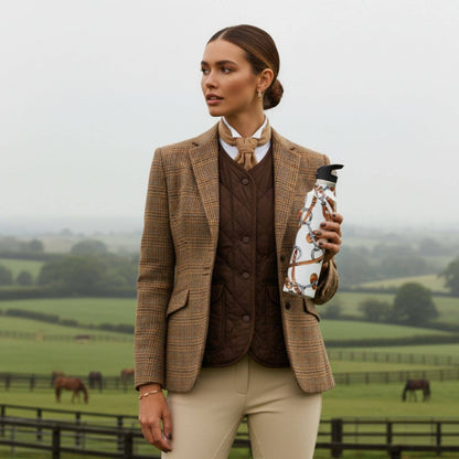 Equestri | Horse Tack Scarf Insulated Water Bottle 25oz