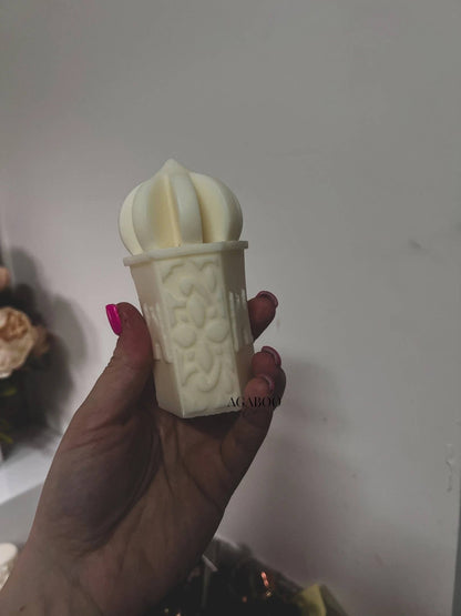 Castle Cylindrical Candle 2x4.5in - Religion - Shaped