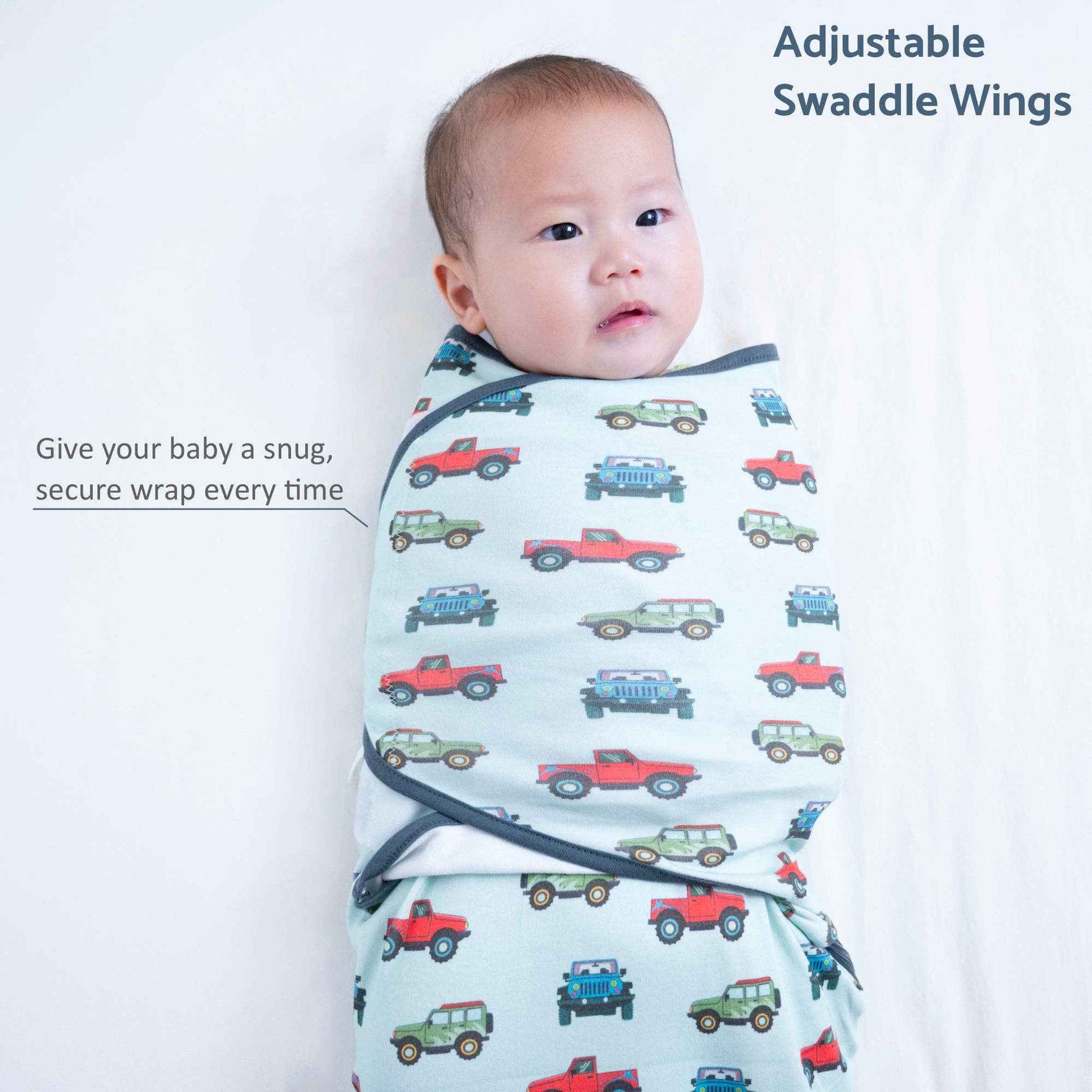 LollyBanks - Adventure is calling Baby Sleep Swaddle 100% Organic Cotton