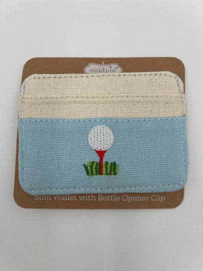 Embroidered Slim Wallet