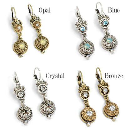Joyería Sweet Romance - Pendientes victorianos con roseta E1172