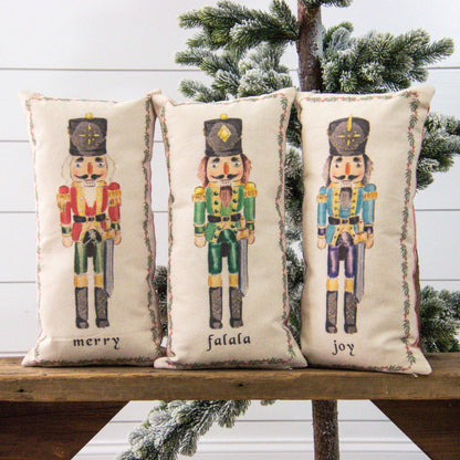 Christmas Nutcracker Pillows – Assorted